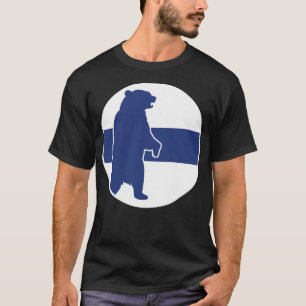 Finnland trägt die finnische nationale Tierflagge T-Shirt