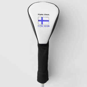 Finnland und Finnische Flagge Personalisiert  Golf Headcover