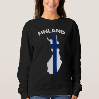 Finnland Unterstützung für Flaggenplan Finnland Un Sweatshirt
