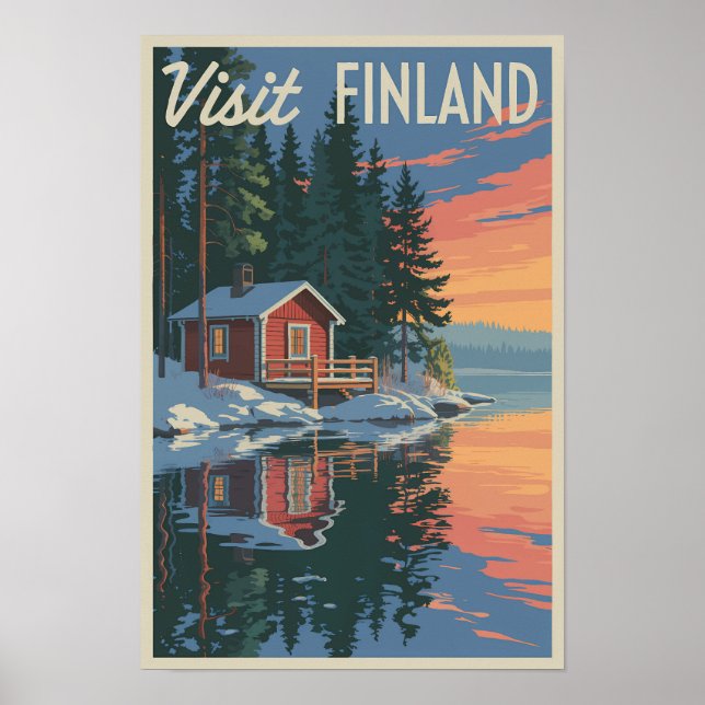 Finnland Vintage Poster (Vorne)
