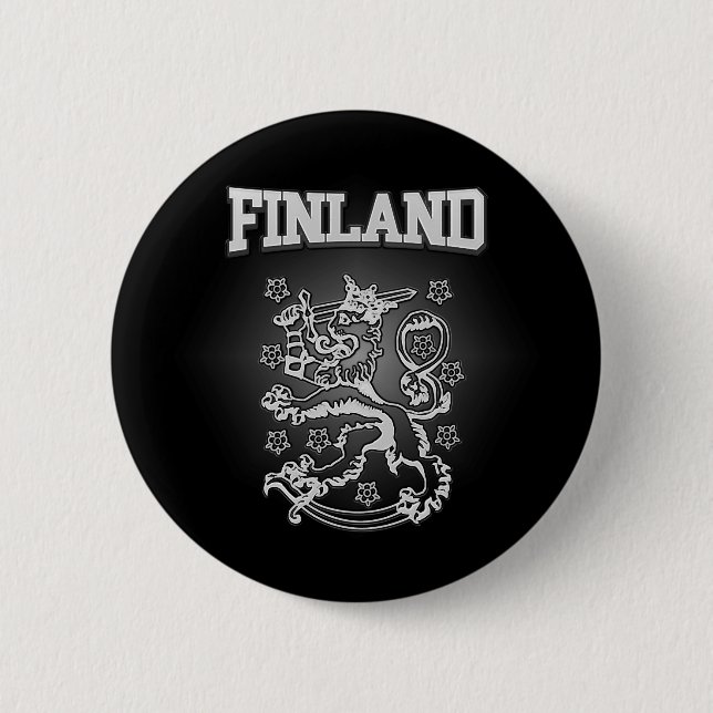 Finnland-Wappen Button (Vorderseite)