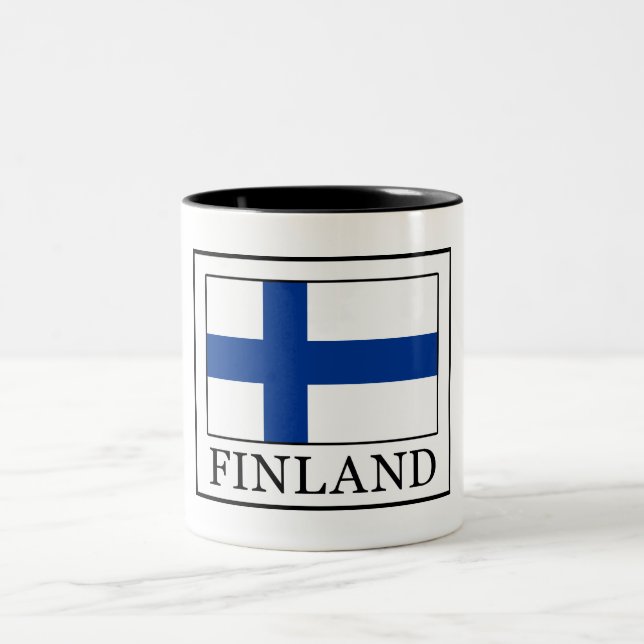 Finnland Zweifarbige Tasse (Mittel)