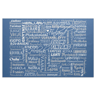 Finnlands Stadtgewohnheitsgewebe Stoff