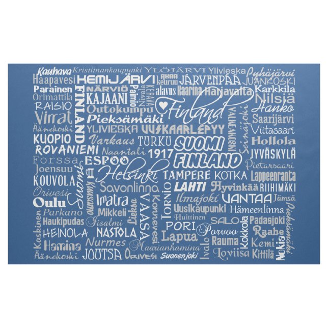 Finnlands Stadtgewohnheitsgewebe Stoff (Yard (91,4 cm))