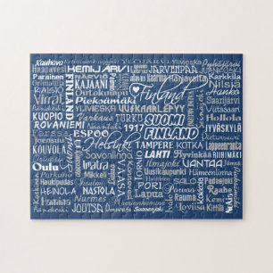 Finnlands Stadtpuzzlespiel Puzzle