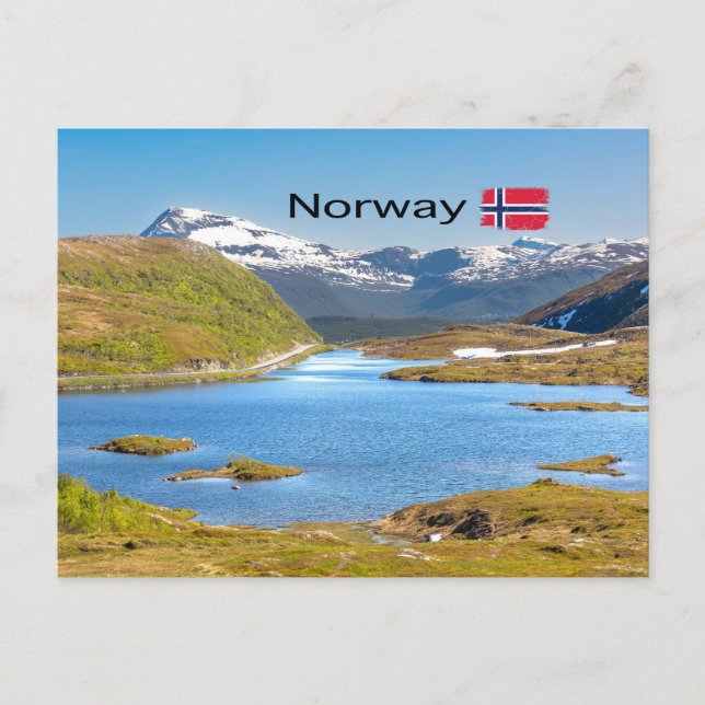 Finnvikvatnet Postkarte (Vorderseite)