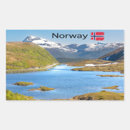 Finnvikvatnet Rechteckiger Aufkleber