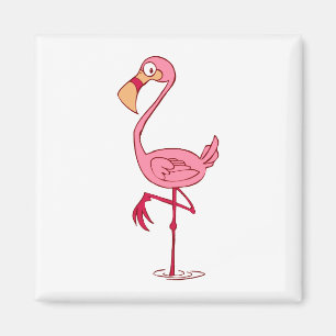 Finny Flamingo Magnet