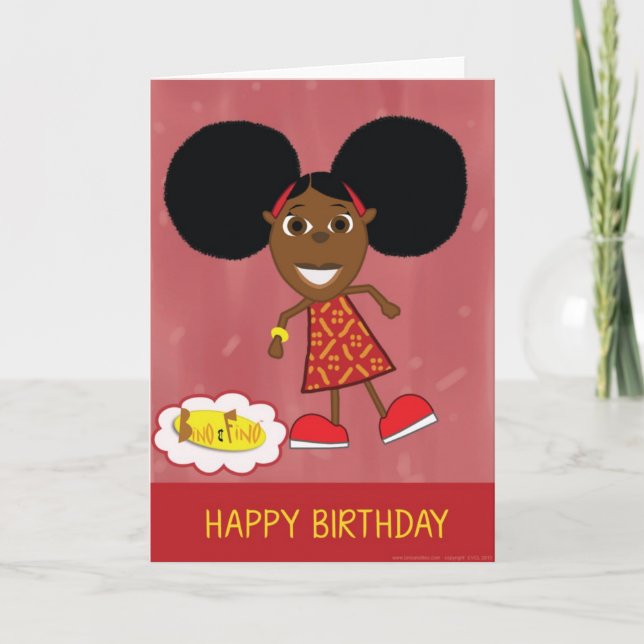 Fino Happy Birthday Card Karte (Vorderseite)