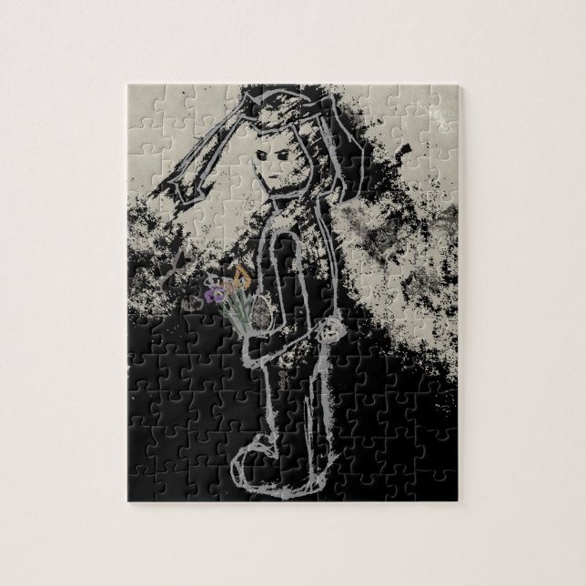 finstere Hase Puzzle (Vertikal)