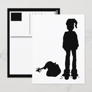 finstere Santa Postkarte