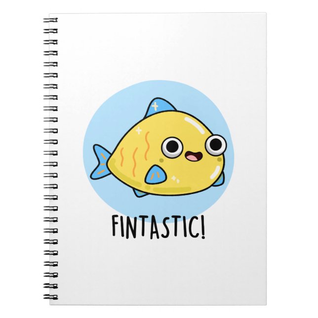 Fintastic Funny Fish Puff Notizblock (Vorderseite)