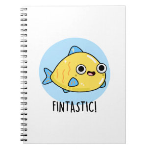Fintastischer lustiger Fisch Wortspiel Notizblock