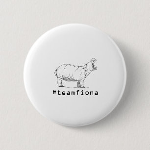 Fiona der Baby-Flusspferd #teamfiona Hippopotamus Button