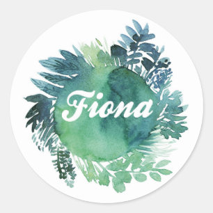 Fiona Foliage Runder Aufkleber