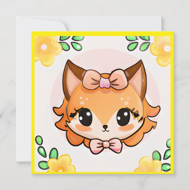 Fiona Fox Einladung (Vorderseite)