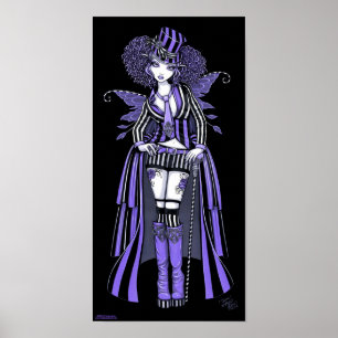 Fiona Lila Gothic Steampunk Couture Fairy Poster