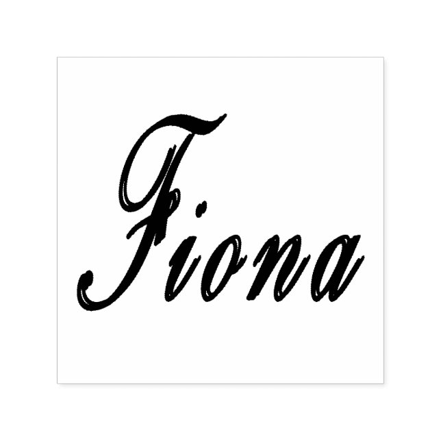 Fiona Name Logo, Permastempel (Design)