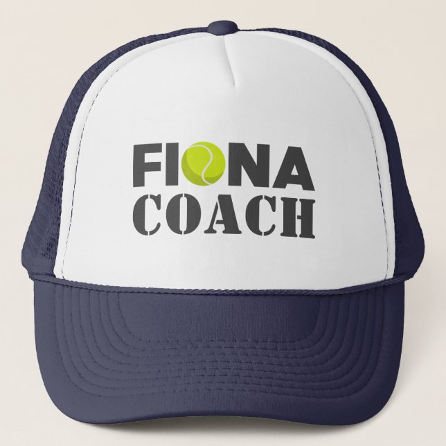 Fiona Tennis Coach Truckerkappe (Vorderseite)