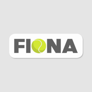 Fiona Tennis Namensschild