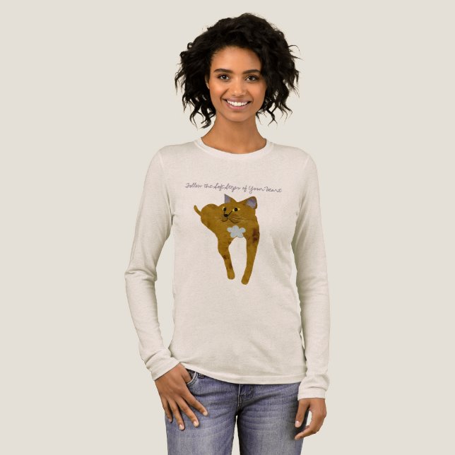 Fiona The Cat Meowgical  Tri-Blend Shirt (Volle Vorderseite)