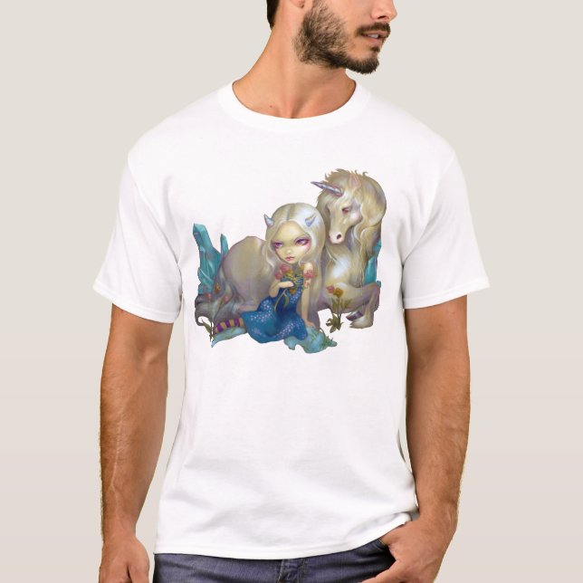 Fiona und das Unicorn SHIRT-Fantasiefeepferd T-Shirt (Vorderseite)