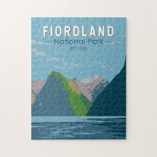 Fiordland Nationalpark Neuseeland Kunst, Dichtung  Puzzle