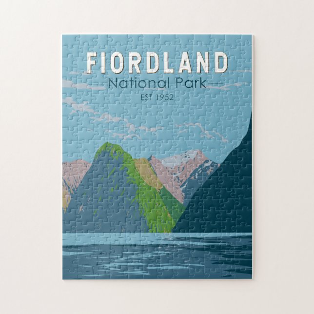 Fiordland Nationalpark Neuseeland Kunst, Dichtung  Puzzle (Vertikal)