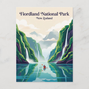 Fiordland-Nationalpark Neuseeland Postkarte