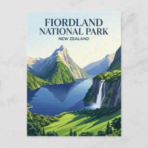 Fiordland-Nationalpark Neuseeland Postkarte