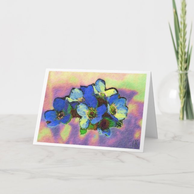 fiori azzurri karte (Vorderseite)