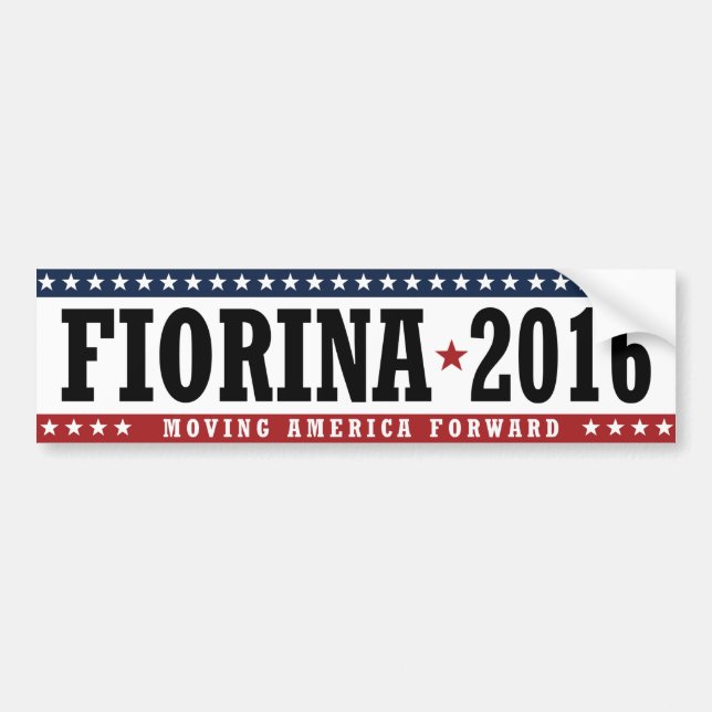 Fiorina 2016 bewegender Amerika vorwärts Autoaufkleber (Vorne)