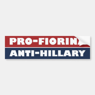 Fiorina der Anti-Hillary-Stoßdämpfer - .png Autoaufkleber