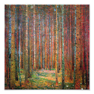 Fir Forest Gustav Klimt Fotodruck
