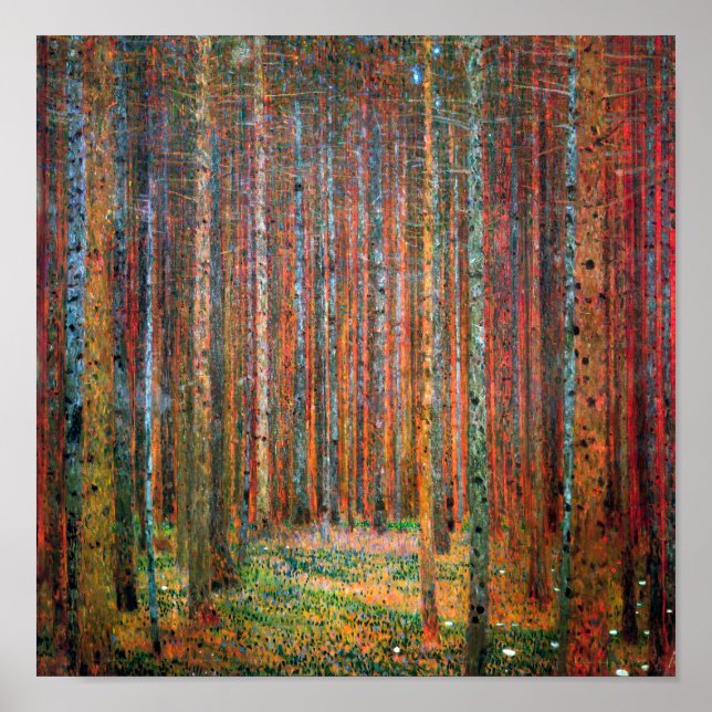 Fir Forest | Gustav Klimt | Poster (Vorne)