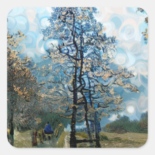 FIR TREE QUADRATISCHER AUFKLEBER