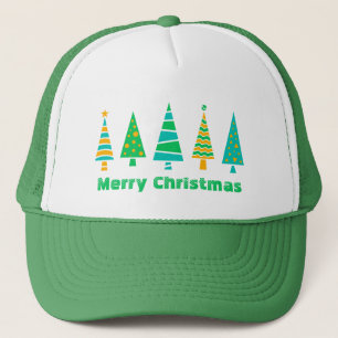 Fir Trees Christmas Trucker Hat Truckerkappe