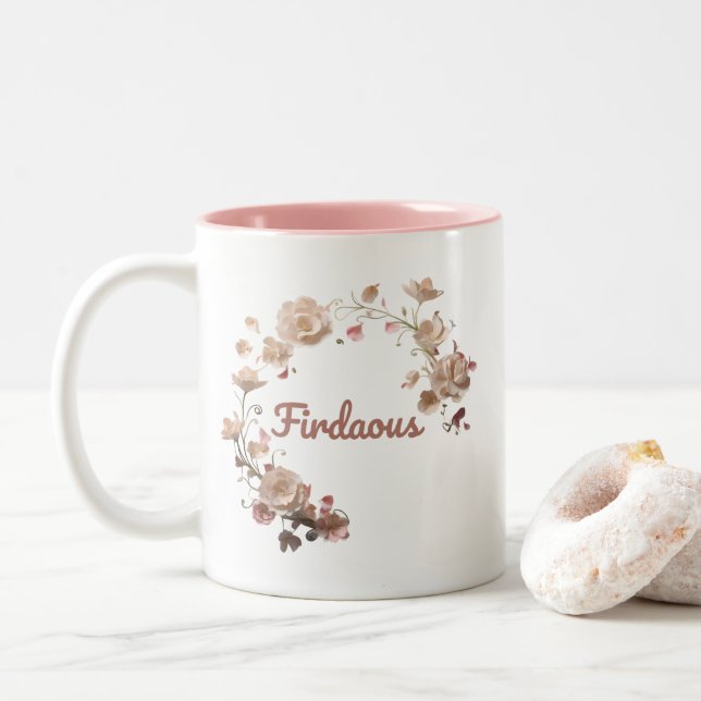 Firdaous Floral Tasse (Mit Donut)