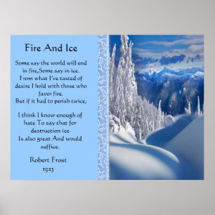 Fire And Ice Majestic Snow Top Posters Poster