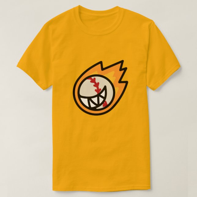 Fire Baseball Smile T-Shirt  (Design vorne)