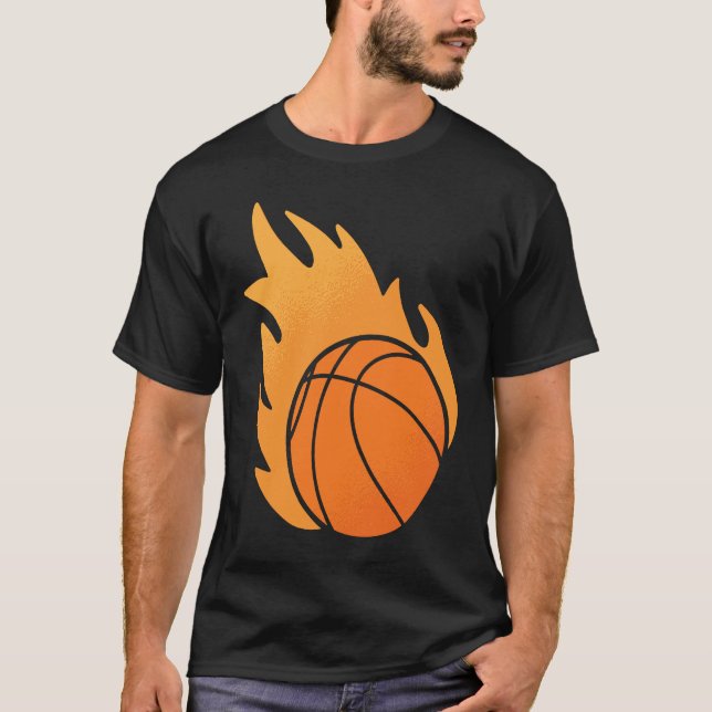 Fire Basketball T-Shirt (Vorderseite)