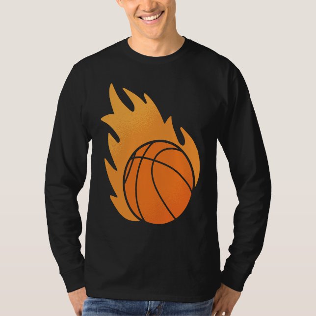 Fire Basketball T-Shirt (Vorderseite)