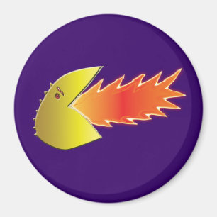 Fire_Breathing_Head Graphic Design Magnet