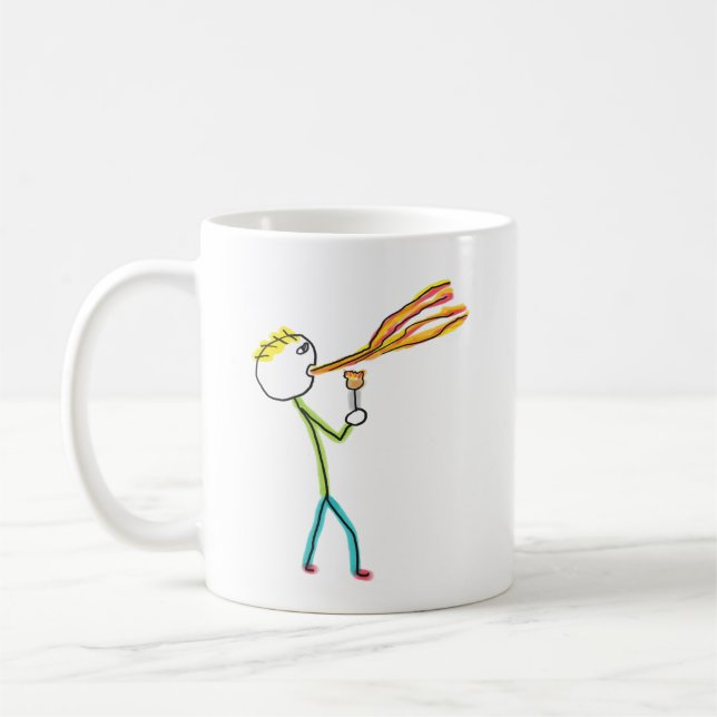 Fire Breathing Stickman Kaffeetasse (Links)