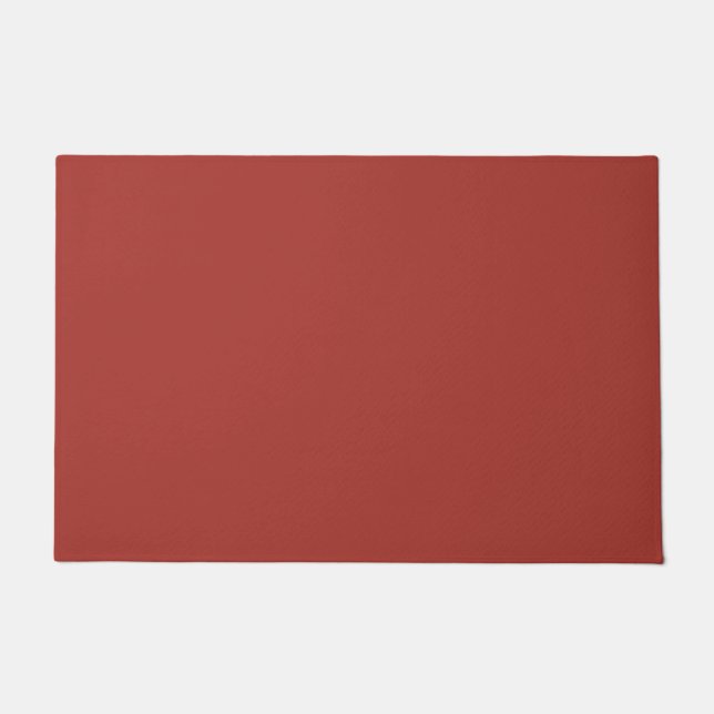 Fire Brick Red Solid Color Print Fußmatte (Vorderseite)