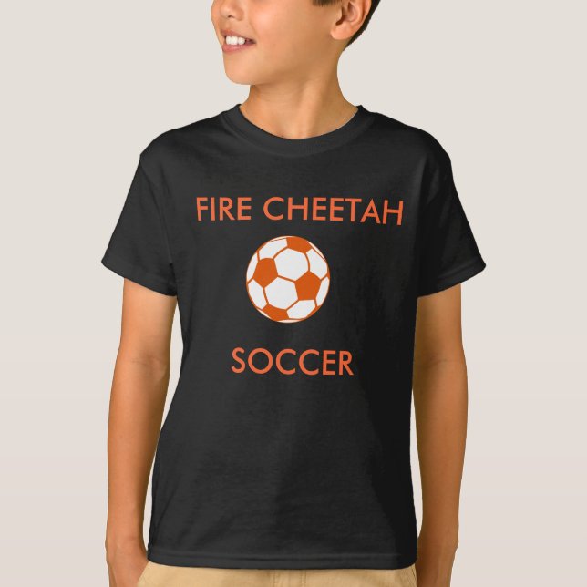 Fire Cheetah Soccer T - Shirt (Vorderseite)