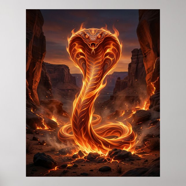 Fire Cobra Ember Canyon Poster (Vorne)