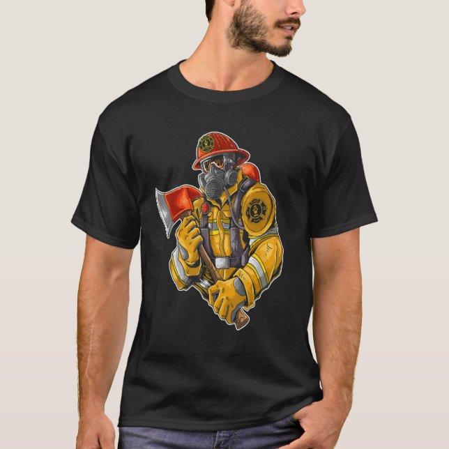 Fire Dep  Fire man  Fire Dept Fire Fighter 1 T-Shirt (Vorderseite)