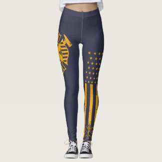 Fire/EMS Flaggen-Shirt - beunruhigtes Gold - Leggings