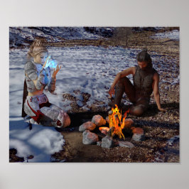 Fire Fantasy Poster Print